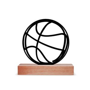 Escultura de Mesa, Bola de Basquete 25x25cm