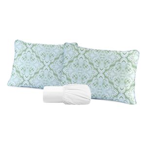 Jogo de Lençol Branco Cama Queen c/3 Peças - Linha Essencial - 100% Algodão