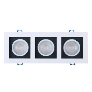 Spot LED de Embutir 3 Lâmpadas Frame Recuado 15W 6500K Luz Branca Taschibra