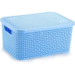 Caixa Organizadora Rattan 15L CR1820 Azul - Monte Líbano