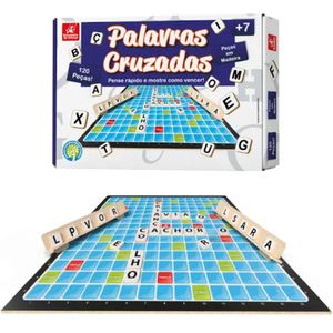 Jogo de Tabuleiro Palavras Cruzadas 6073 - Brincadeira