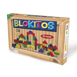 Jogo Blokitos 60 Peças - Pais e Filhos