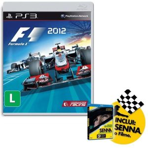 Jogo Mídia Física F1 2012 + Senna O Filme Lacrado - PS3