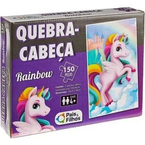Jogo Rainbow Quebra-Cabeça 150 peças 2976 - Pais e Filhos