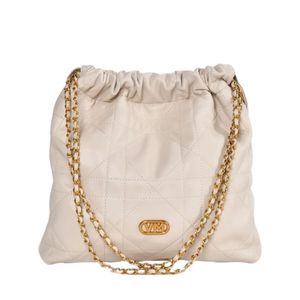 Bolsa Feminina Via Marte Ombro Matelassê Off White B1-137