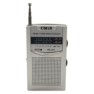 Rádio Portátil de Bolso AM/FM 2 Bandas Cinza - CMIK