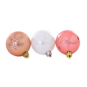 Kit com 9 Bolas Mista Snowflake NTB40207 Rose - Wincy