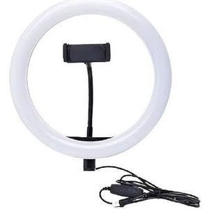 Iluminador Ring Light 12 Com Suporte Celular Sem Tripé-Exbom