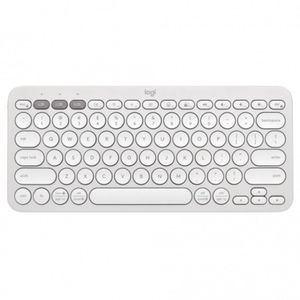 Teclado Sem Fio Logitech K380S PEBBLE KEYS 2 Bluetooth Branco