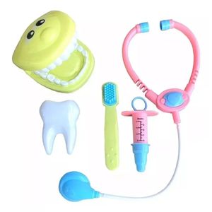 Kit Dentista Girl 5 peças 422295 Rosa - Art Brink