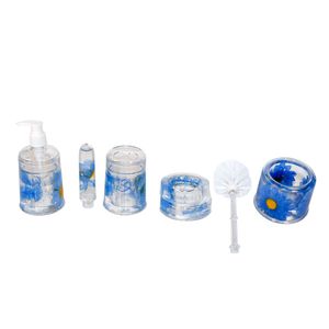 Kit para Banheiro 4 Peças Azul N226273-4 - Quanhe