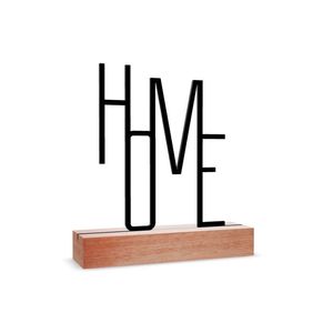 Escultura de Mesa, Palavra Home 25x27cm