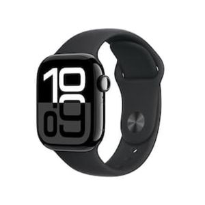 Apple Watch Series 10 GPS, Caixa Preta Brilhante de Alumínio  42 mm e Pulseira Esportiva Preta  P/M