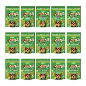 Kit Ração Úmida Cães Filhotes Carne Leite 15 Sachês de 100g - DOG CHOW Kit Ração Úmida Cães Filhotes Carne e Leite 15 Sachês - Dog Chow