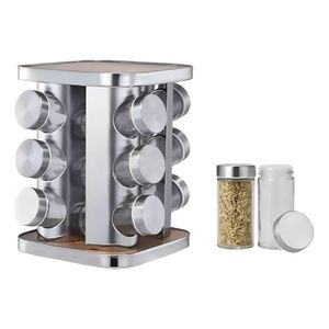 Porta Condimentos com Suporte 12 Potes 360° N245070-1-Quanhe