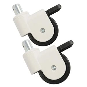 Rodizio Branco com Bucha Cadeira de Banho D60 Dellamed 2 Und