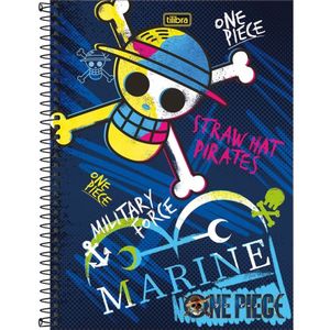 Caderno Univ. 1 Matéria 80 Folhas One Piece Marine - Tilibra