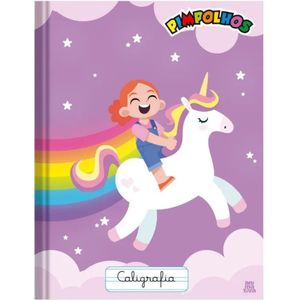 Caderno Caligrafia Brochura 40 Folhas Pimpolhos Roxo - SD