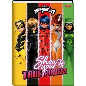Caderno 1/4 Brochura 80 Folhas Miraculous Capa 2 - Jandaia