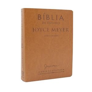 Bíblia de Estudo Joyce Meyer - NVI - Letra Grande - Capa Luxo - Mostarda