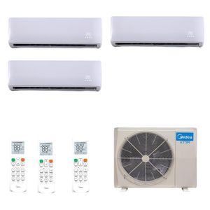 Ar Condicionado Multi Split Inverter Midea Atom 28.000 BTUs (3x 9000 HW) Quente Frio - 220V