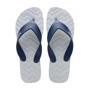 Chinelo Masculino Havaianas Track Waves Cinza/Azul
