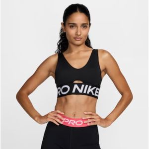Top Nike Pro Indy Plunge Bra Bold Preto