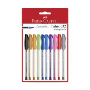 Caneta Trilux Colors - Ctl com 10 unidades Faber-Castell