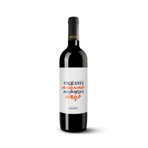 Rótulo Presenteável para Vinho Jolimont Aniversário - “Envelhecendo melhor que vinho” Rótulo Aniver - Envelhecendo Vertical