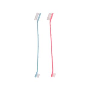Escova Dental para Cães e Gatos - Pacote com 2 Peças