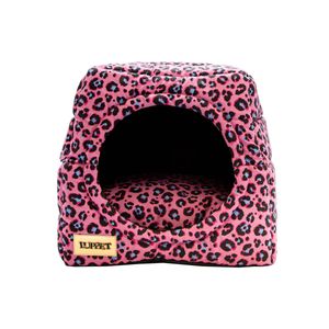 Cama Iglu e Toca Para Cachorro Impermeavel Luppet Oncinha Pink
