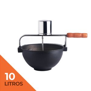 Panela Polenteira de Ferro com Mexedor Elétrico 10 Litros / Bella Polenta