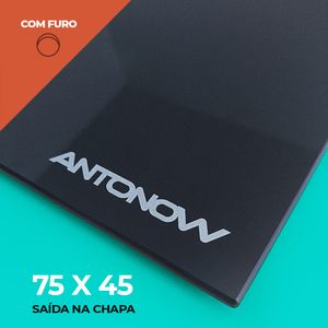 Chapa Vitrocerâmica 75 x 45 cm / Com Furo / Saída da Chaminé na Chapa