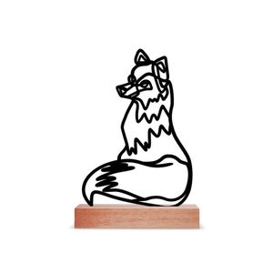 Escultura de Mesa, Raposa One Line 25x36cm