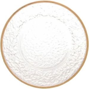 Prato Raso de Sobremesa 20 cm Dourado N2447165 - Quanhe