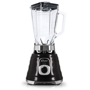 Liquidificador Oster Preto 1,25 Litros 110V, 700W Potência, Jarra de Vidro Resistente, Lâminas de Aço Inox, Modelo BLST4655B-017