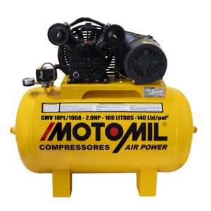 Compressor de Ar 10 Pés 100L 2HP 220V CMV-10PL/100A Motomil