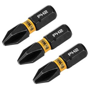 Ponta Phillips #2 FlexTorq 1" 3 Peças DWAF1PH2IR3 DeWalt