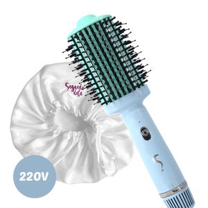 Kit Escova Secadora + Pente Alisador Isabella 220V + Touca