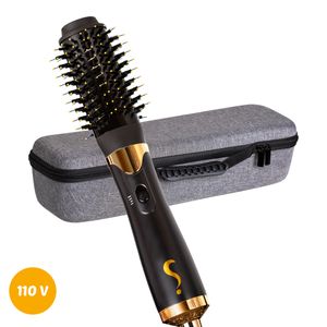 Kit Escova Secadora Lara Modela Legal 110V + Estojo Porta Escova  - Segredo Dela