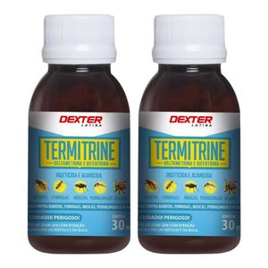 2 Termitrine 30ml Mata Baratas Formigas Moscas Pernilongos