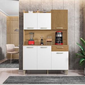 Cozinha Compacta Kit`s Paraná Florence com 6 Portas, 1 Gaveta e 2 Prateleiras - 121,5cm de largura