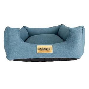 Cama Quadrada para Cachorro ou Gatos Super Luxo Luppet Azul Anil