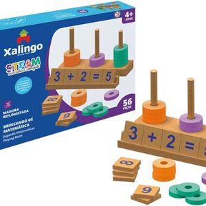 Steam quebra-cabeça educativo - Brincando de Matemática