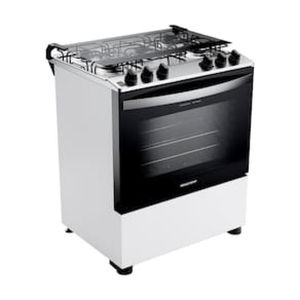 Fogão Brastemp 5 Bocas BFS5NDB com Queimadores Rápidos, Forno com Visão Panorâmica e Botões Removíveis, Bivolt  Branco