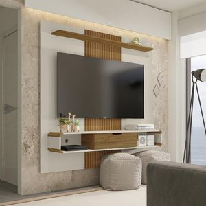 Painel para TV até 65 Polegadas com 1 Porta Basculante e Nichos Multimóveis CR45287