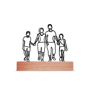 Escultura de Mesa, Casal Filha e Filho