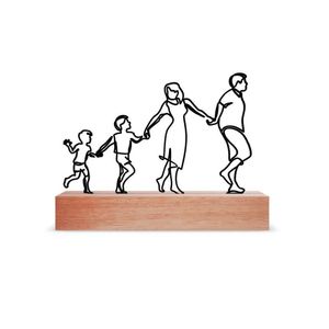 Escultura de Mesa, Casal 2 Filhos