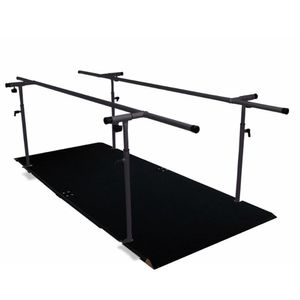 Barra Paralela com Piso Classic Preta 2,5m Arktus