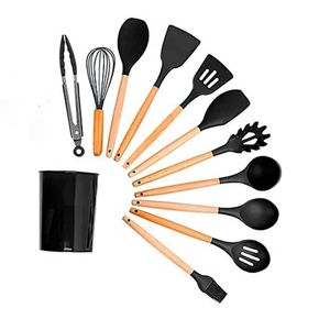 Conj. Utensílios para Cozinha 12 Pçs 2445566 Preto - Quanhe
